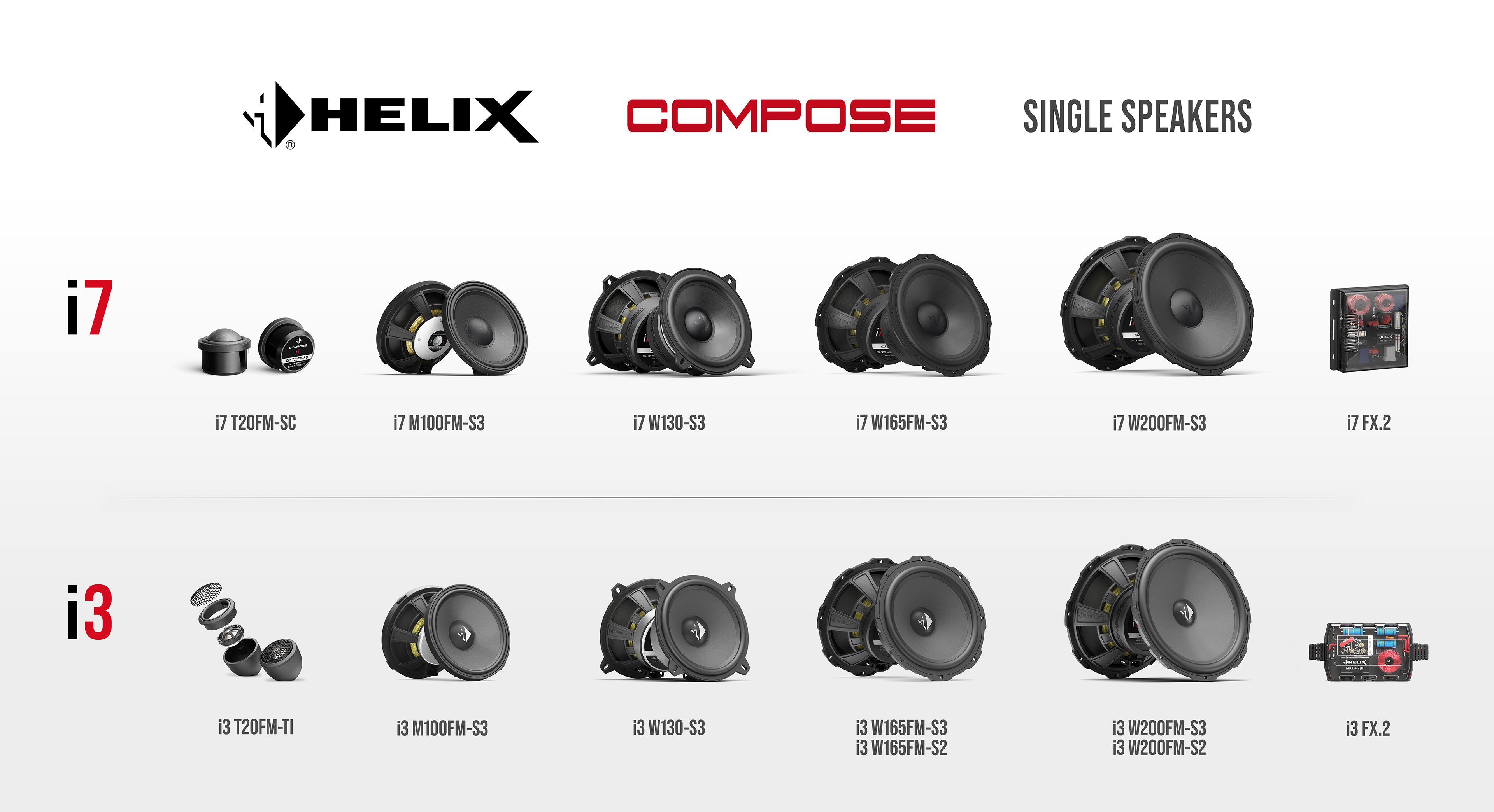 HELIX COMPOSE SINGLE SPEAKERS Overview
