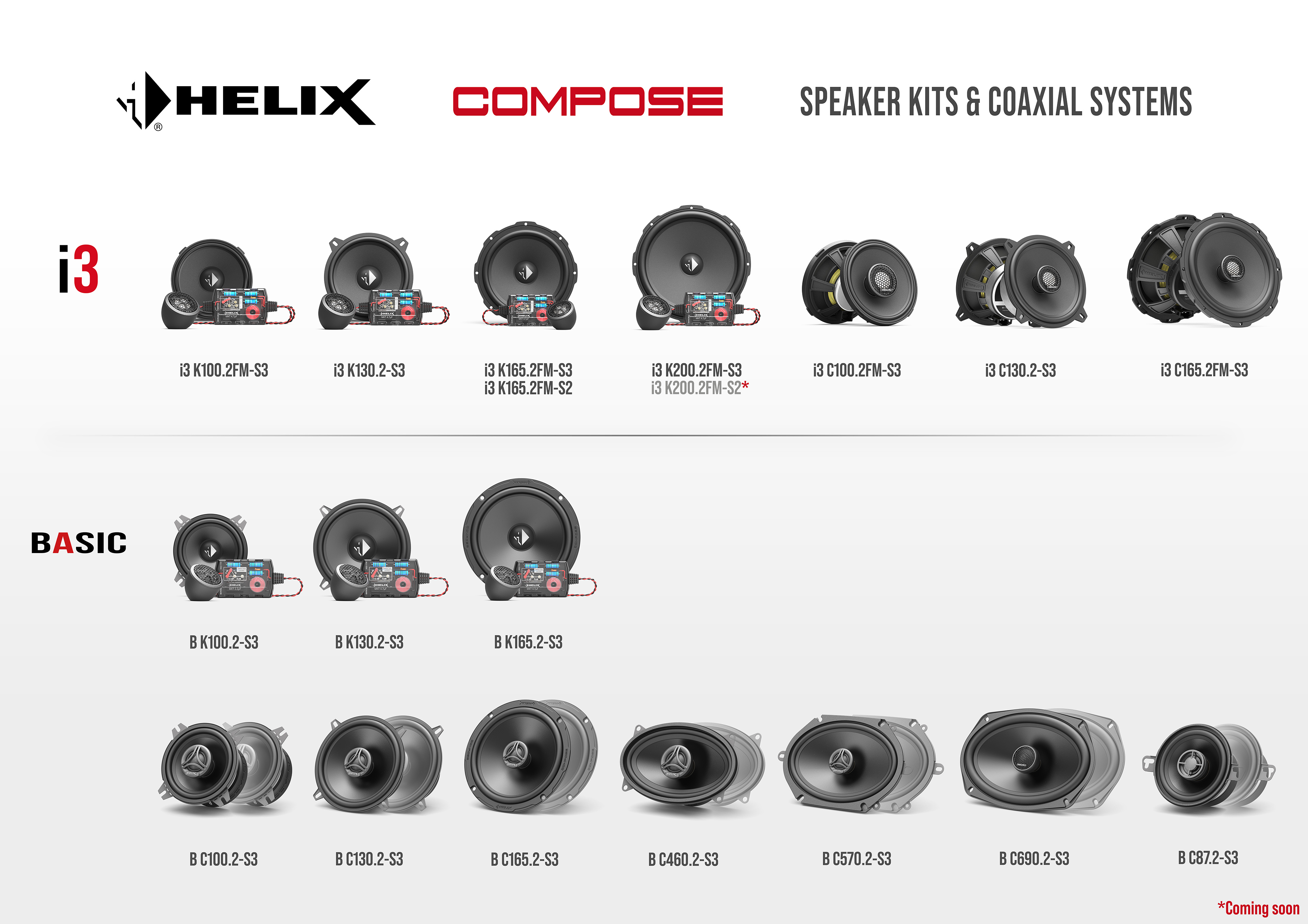 HELIX COMPOSE SPEAKER KITS & COAXIAL SYSTEMS Overview
